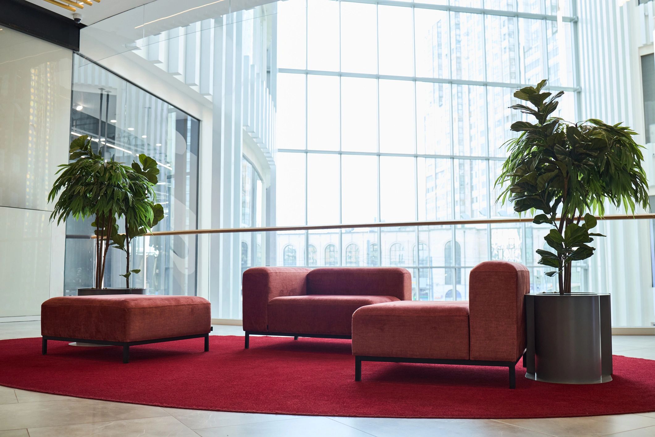 Modern welcoming reception area
